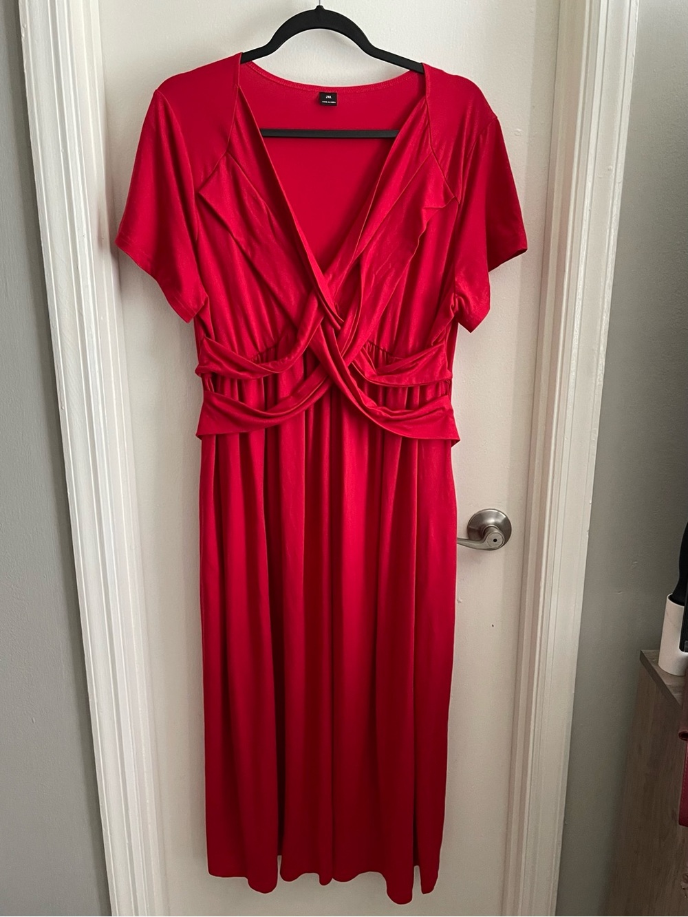 Red Women’s Wrap-Style Dress
